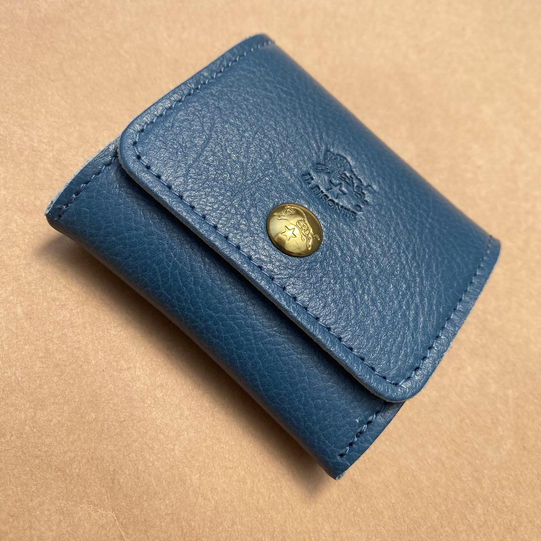 イルビゾンテ　ケース　小銭入れ　小物入れ　ブルー