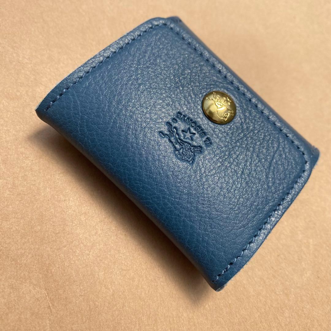 イルビゾンテ　ケース　小銭入れ　小物入れ　ブルー