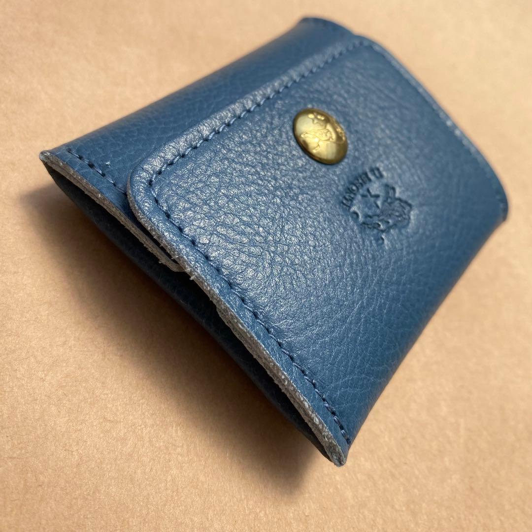 イルビゾンテ　ケース　小銭入れ　小物入れ　ブルー