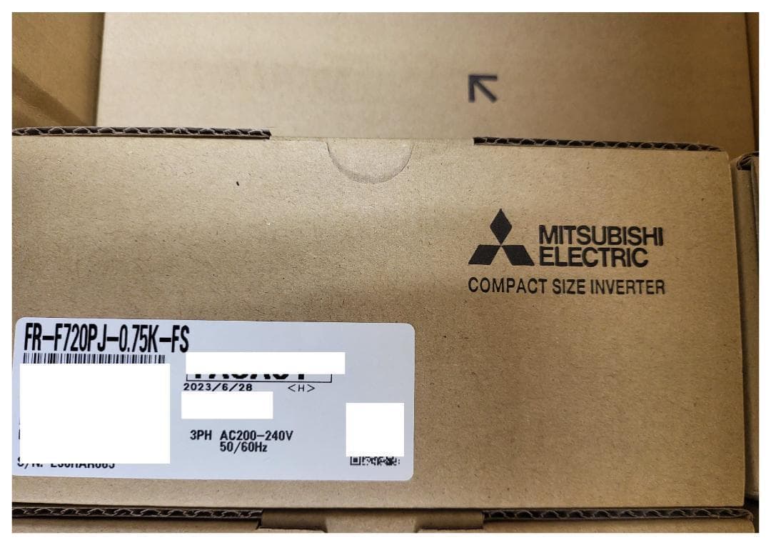 【新品未使用】三菱インバーターFR-F720PJ-0.75K-FS即納２台セット