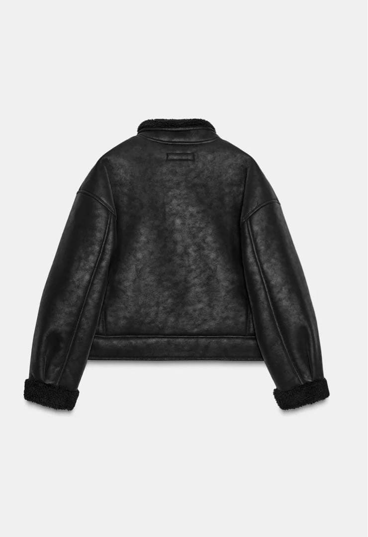 zara ダブルフェイス　フェイクスエードジャケット