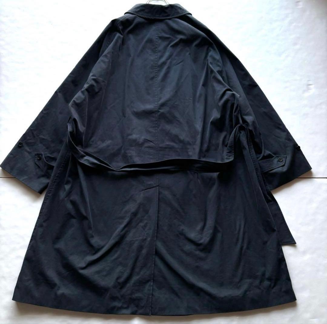 【名作】LE エルイー レショップ ギャバ バルカラーコート 3 一枚袖