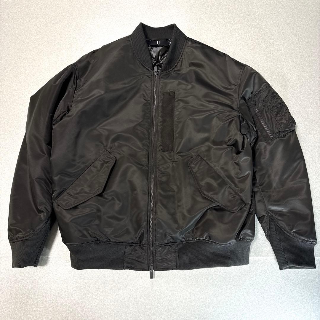 極美品⭐️ユニクロ UNIQLO+J ハイブリッドダウン MA1 XLダークグレー