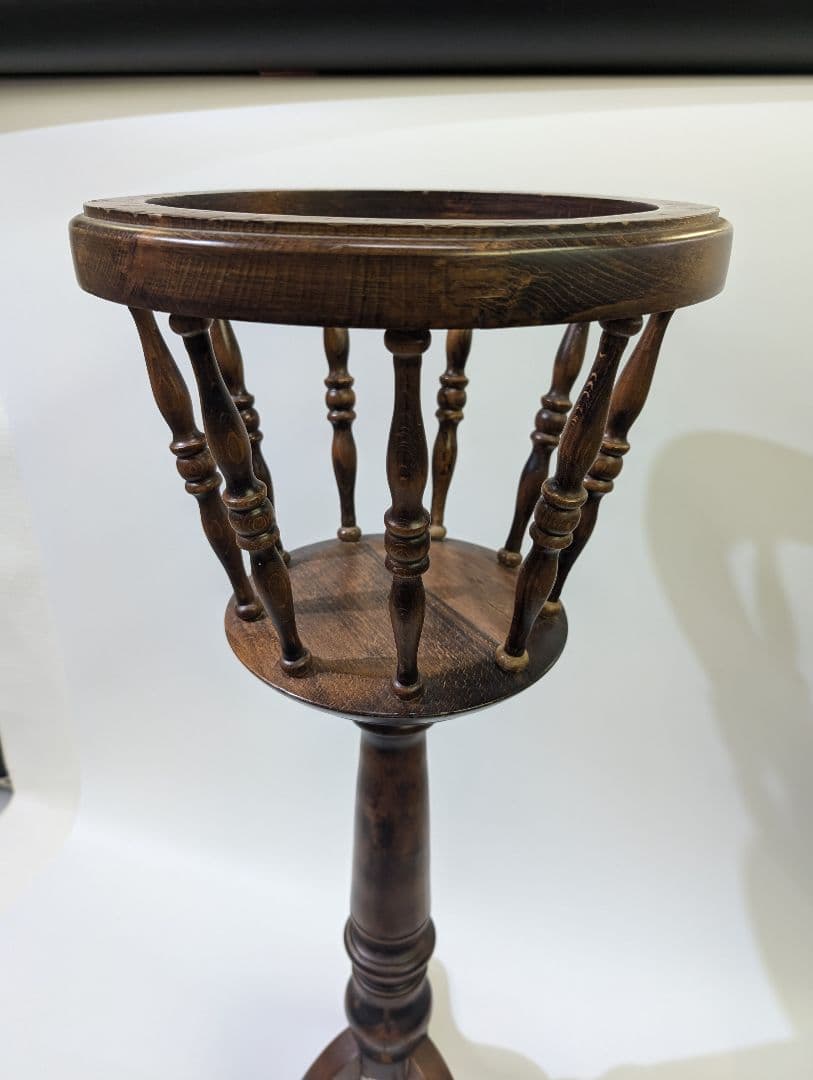 イタリア Demain ドマン プランター 木製 銘木 フラワースタンド 花台