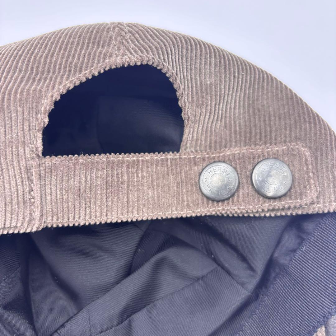 ⭐超美品⭐エルメス コーデュロイ セリエ 56 キャップ ブラウン