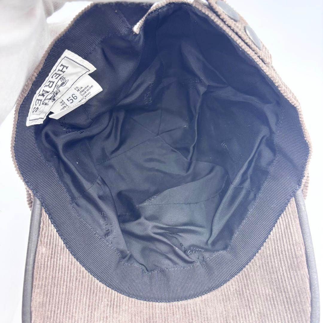 ⭐超美品⭐エルメス コーデュロイ セリエ 56 キャップ ブラウン