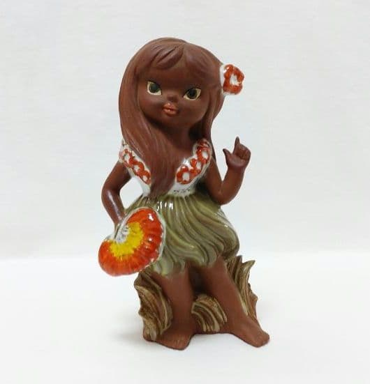 ハワイアン人形 フラドール置物❤︎1960年ハワイアンティーク・オリジナル人形