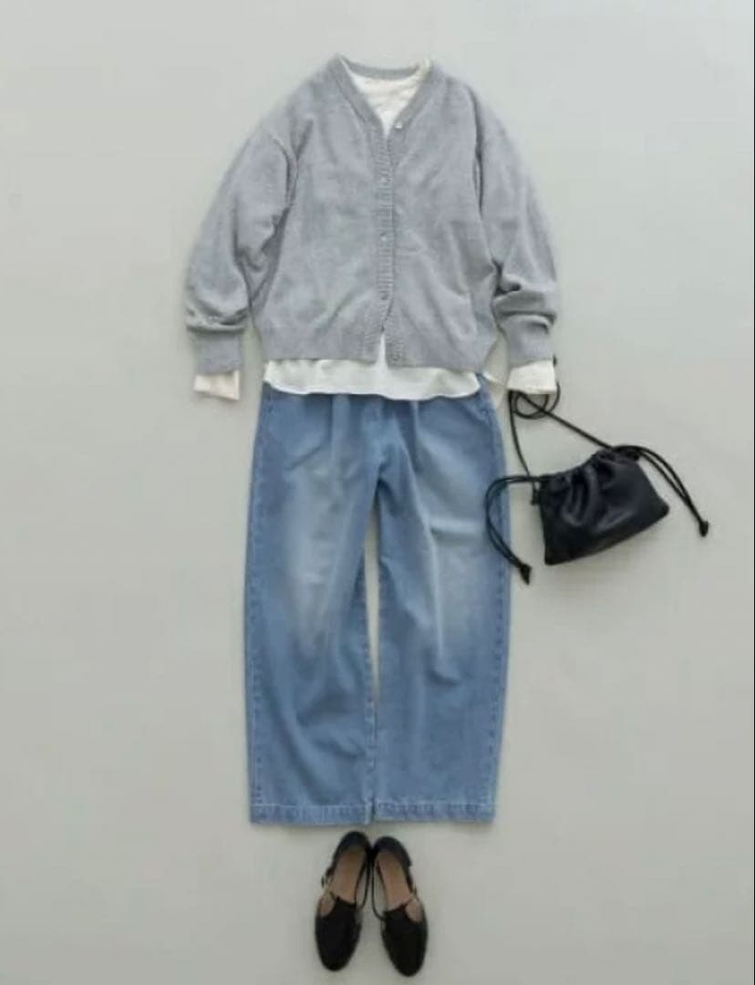 平日値下げかぐれ　フィードデニムイージーパンツ　新品　kagure