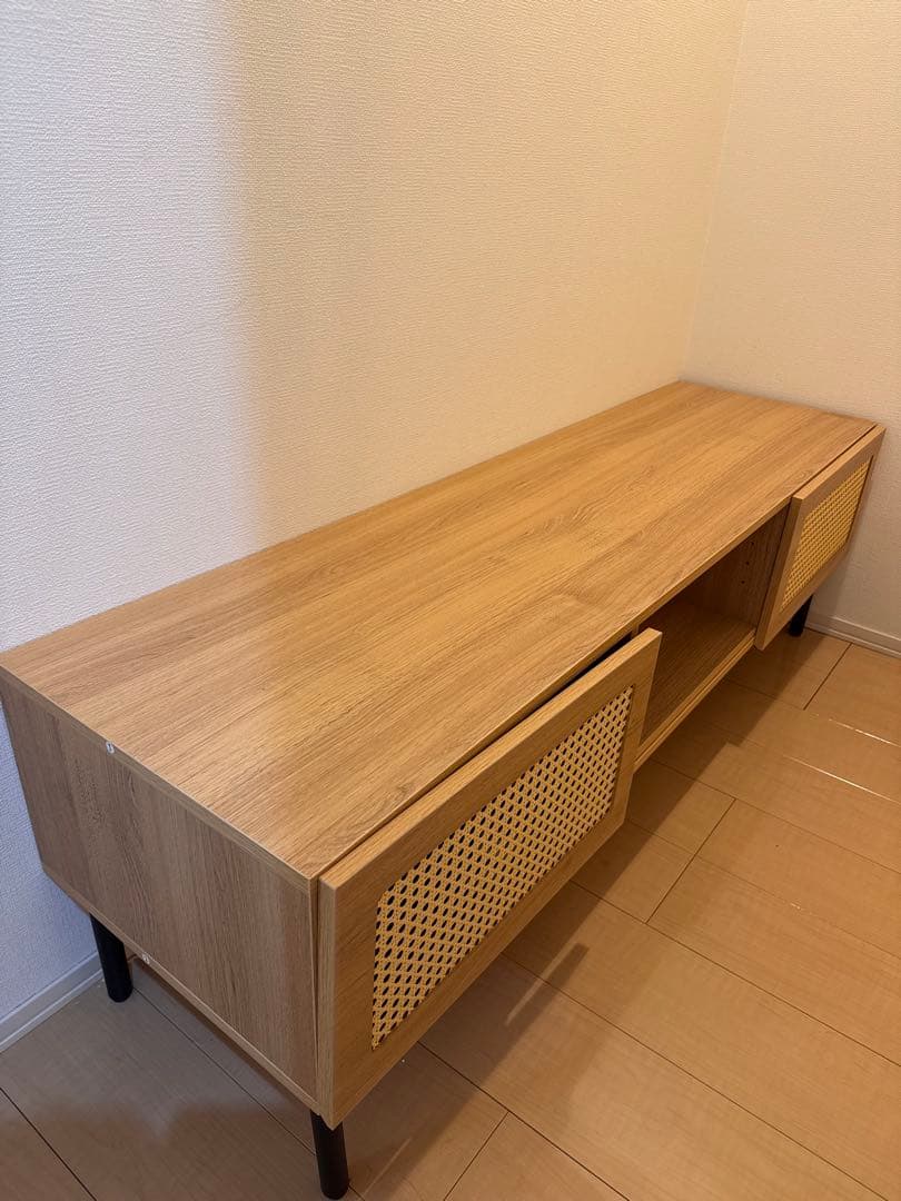 【完成品】ラタン ナチュラル テレビ台 140cm