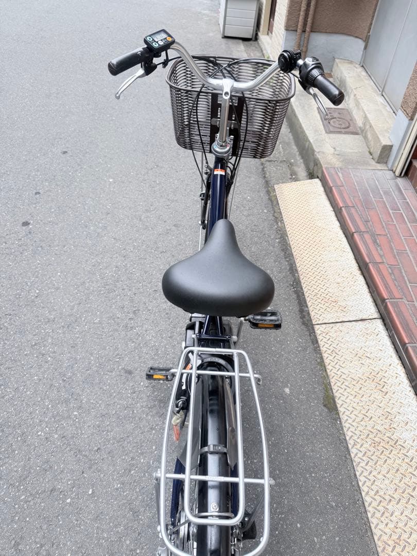 大阪府　ヤマハ　電動アシスト自転車 ネイビー 内装3段ギア