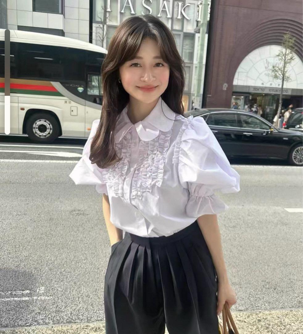 Bibiy CORA PUFF BLOUSE ホワイト