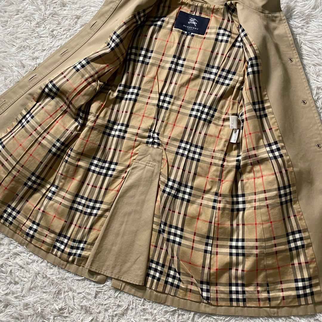 美品】バーバリーロンドン　トレンチコート　ノバチェック　40サイズ　シングル　L