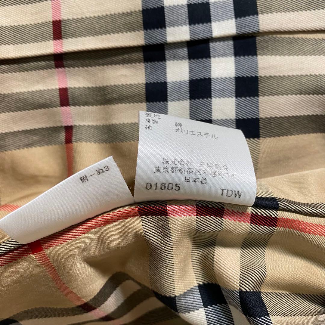 美品】バーバリーロンドン　トレンチコート　ノバチェック　40サイズ　シングル　L