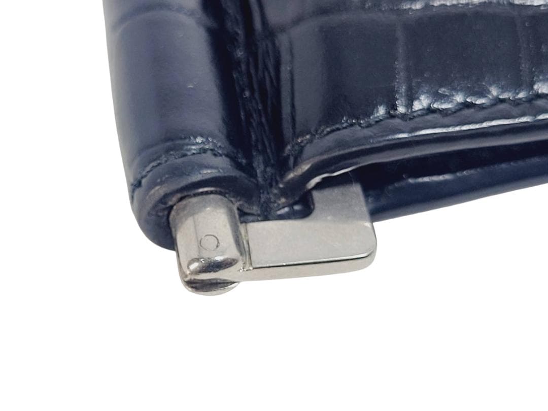 SAINT LAURENT サンローラン ビルクリップウォレット クロコ型押し