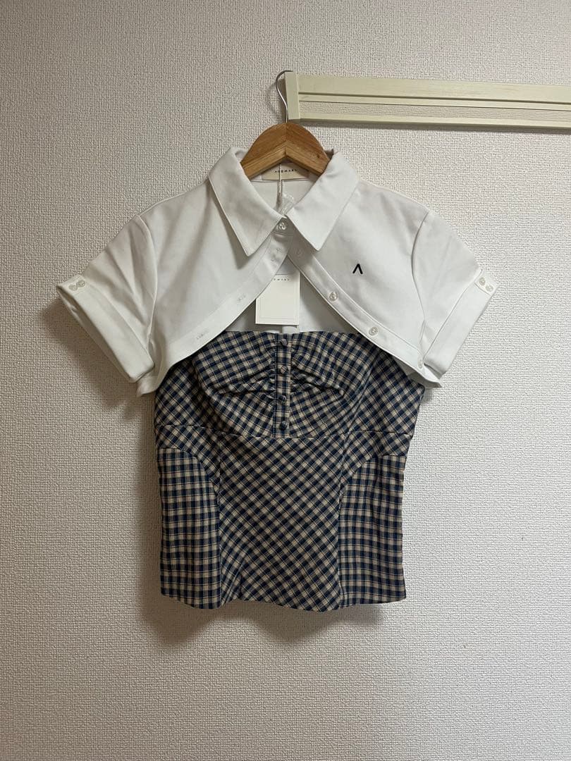 新品　未使用　andmary アンドマリー Myra shirt set