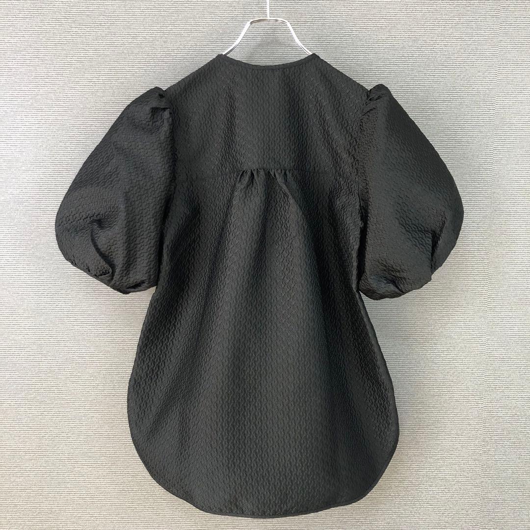 未使用品 AMICA kids 伊勢丹別注 ジャガードブラウス F ブラック