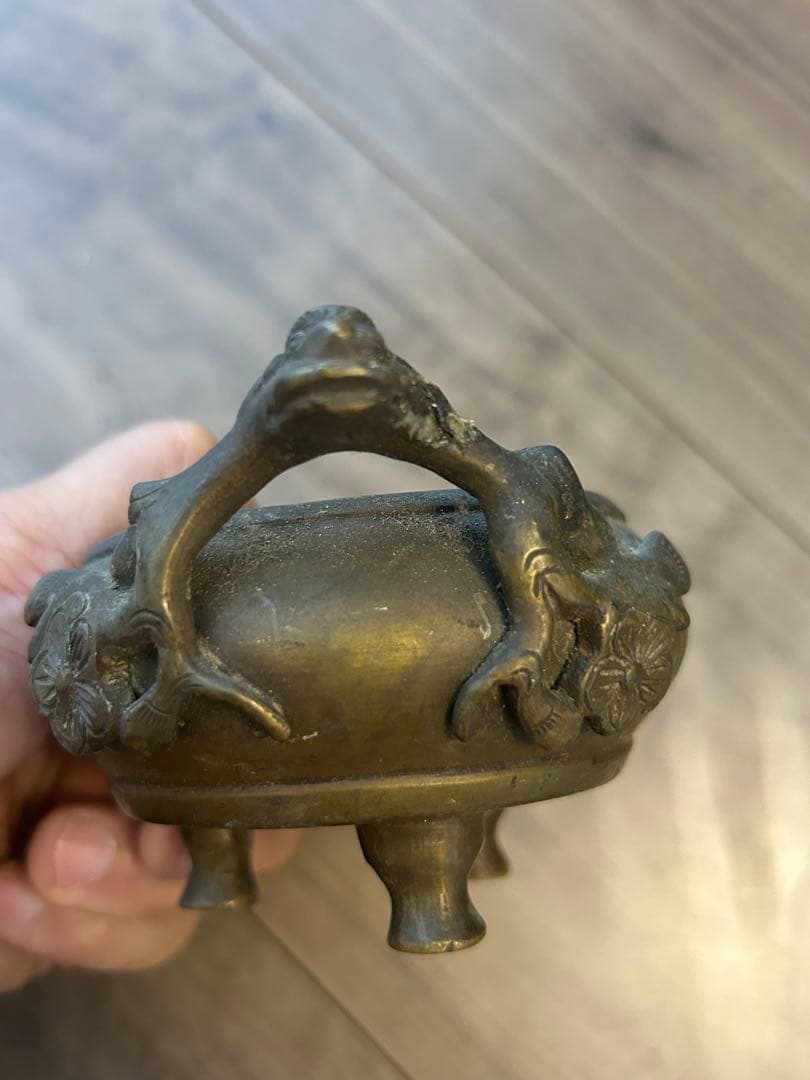 古董，香炉，古銅製，江戶時代，時代物