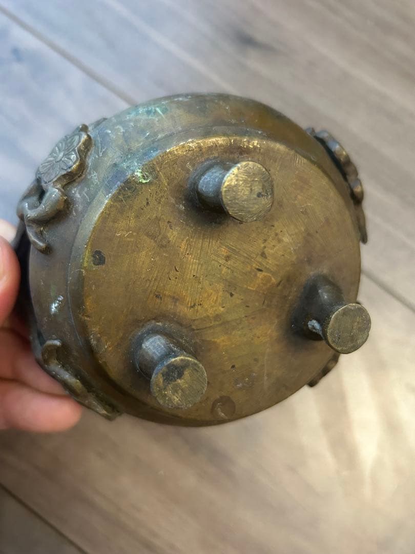 古董，香炉，古銅製，江戶時代，時代物