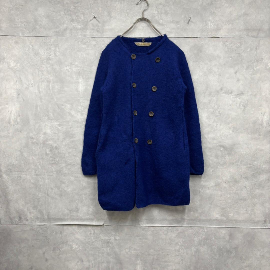 45rpm ロイヤルブルー ダブル ウールコート　日本製 N2239