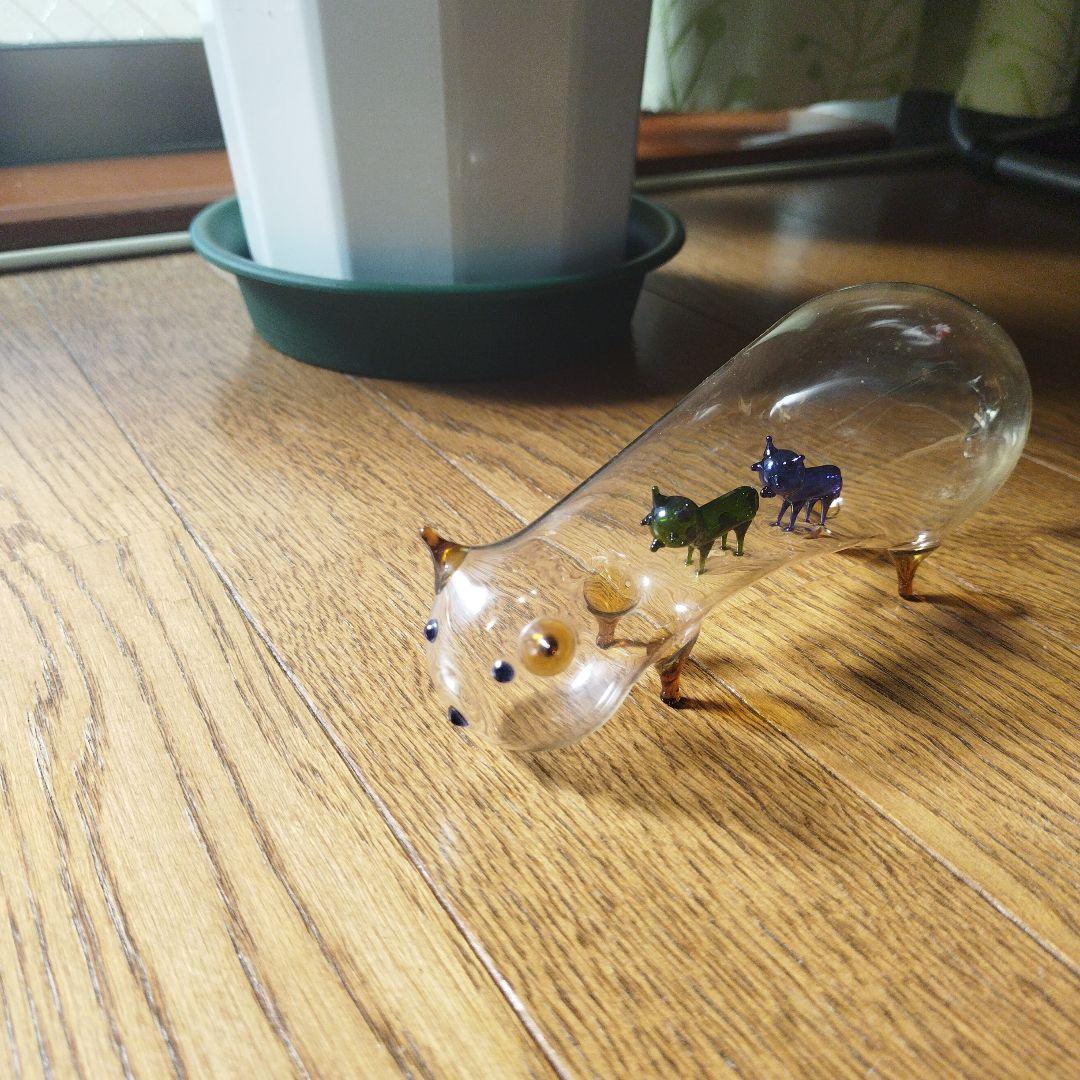 ガラス製　吹きガラスアート