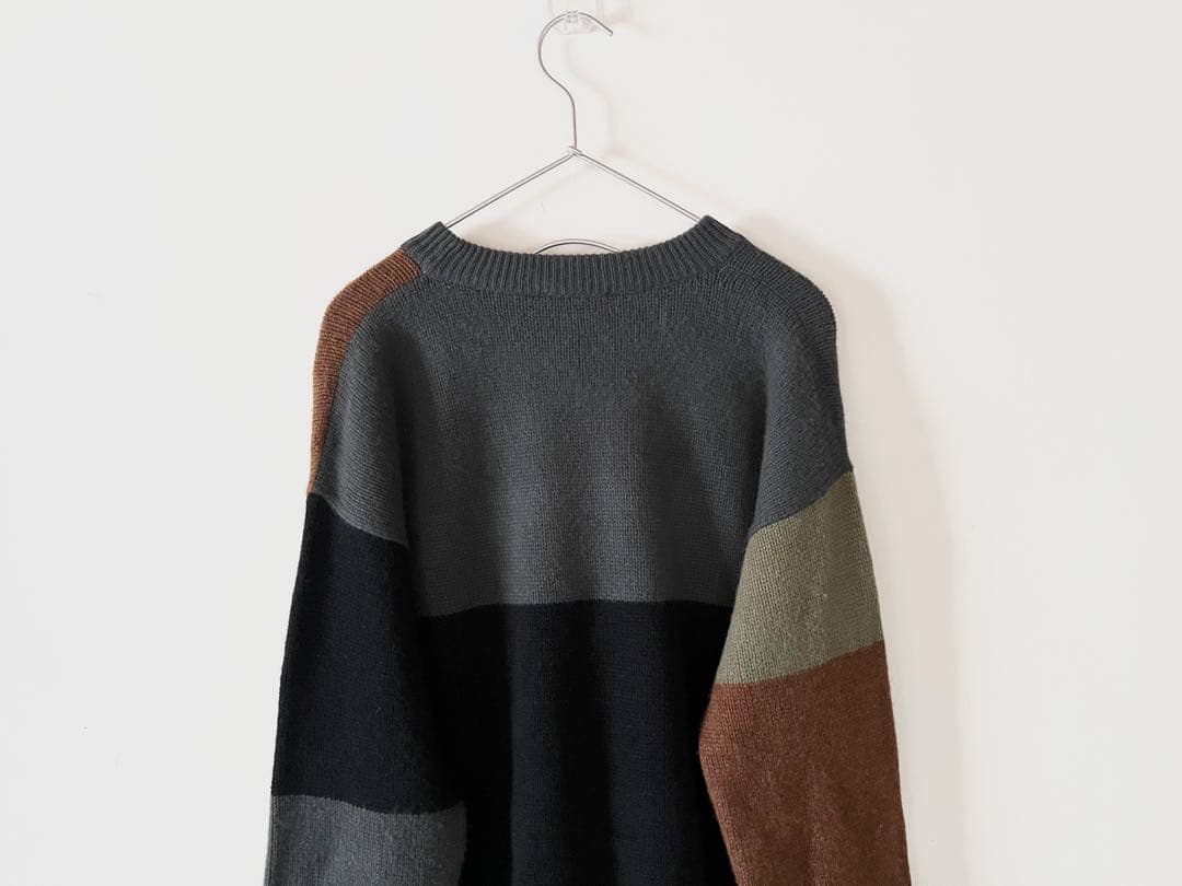 マーガレットハウエル メリノカシミヤ カラーブロックニット8.8万 カタログ掲載