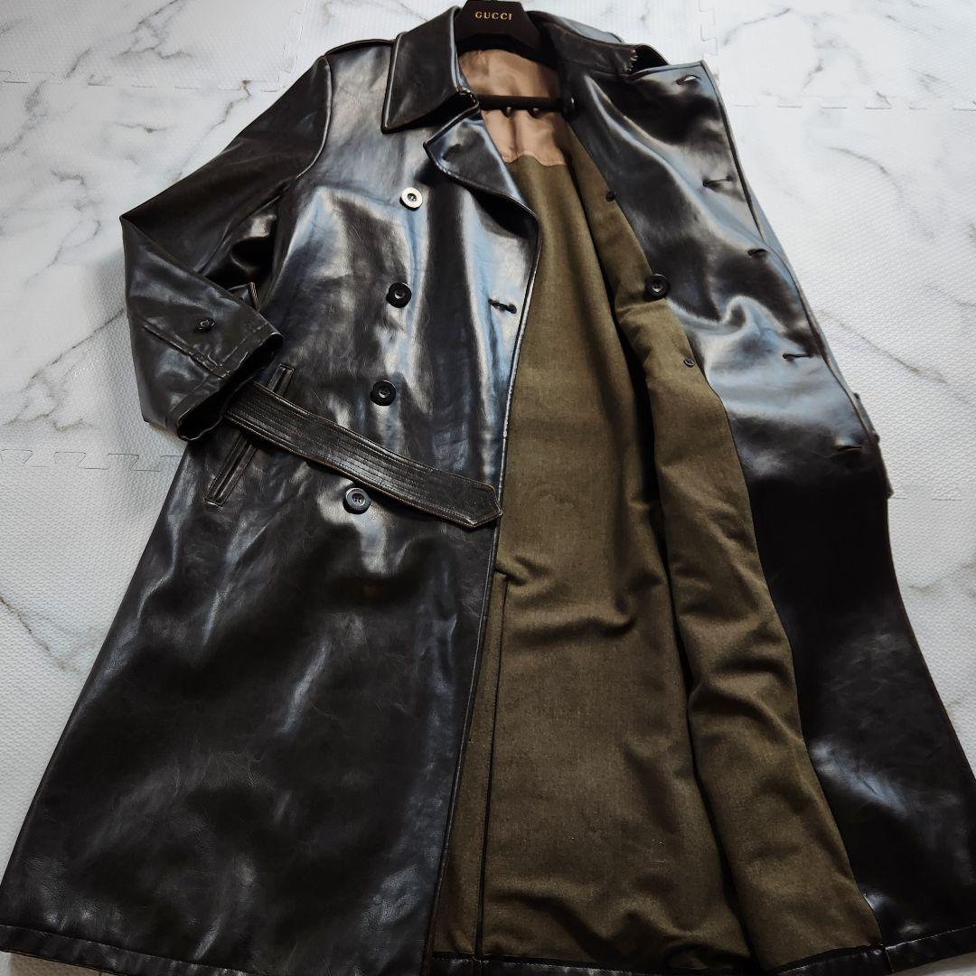 入手困難✨アルマーニコレツィオーニ レ トレンチコート マキシ丈 本革