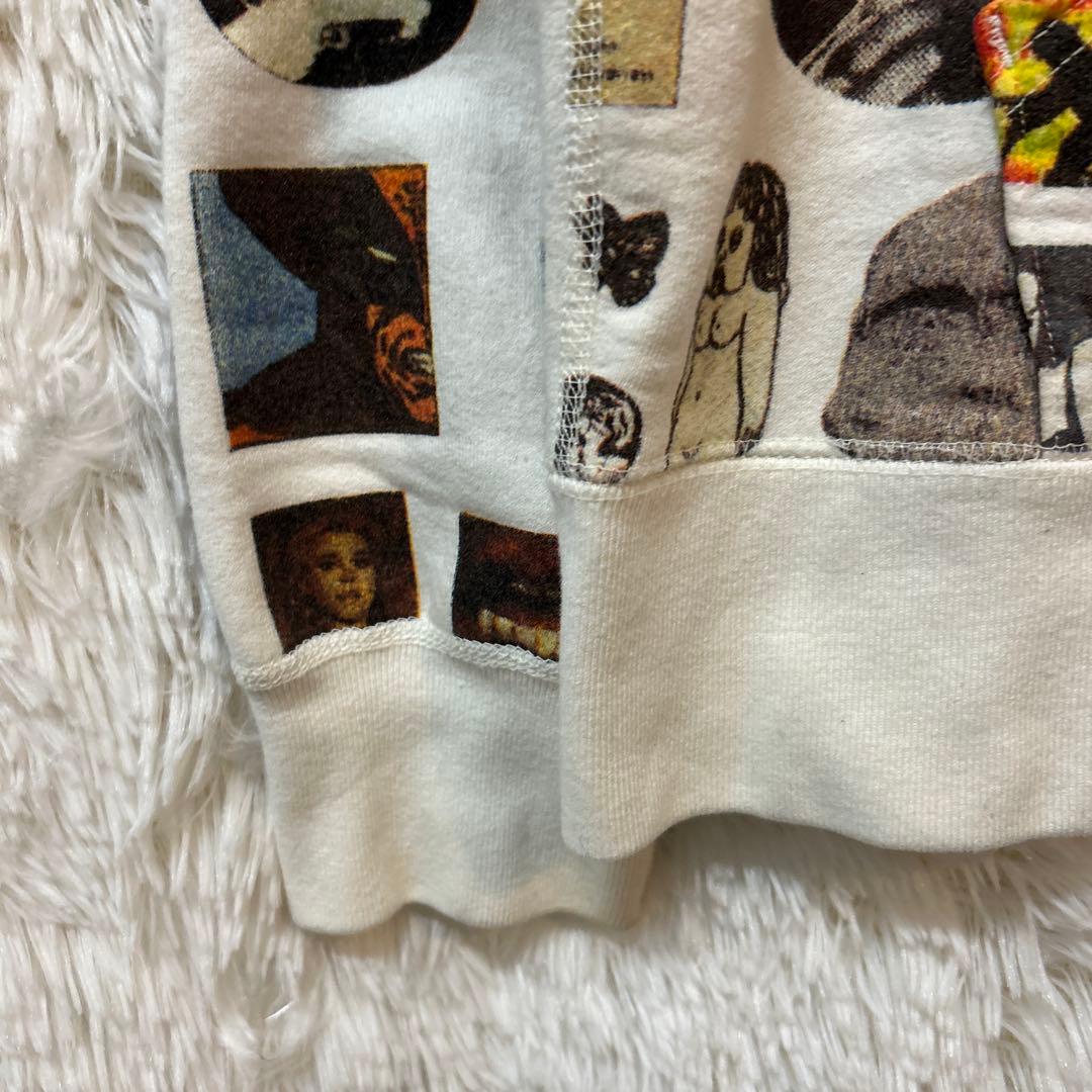 Supreme ⭐️キムタク着用 総柄 総ロゴ 入手困難 ホワイト希少色パーカー