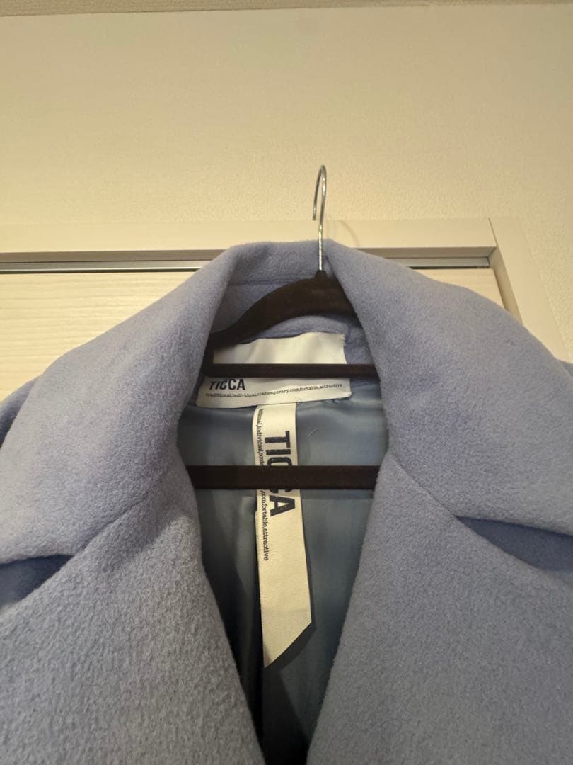 TICCA カシミヤ混テントコート lilac