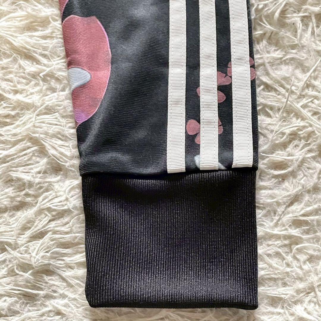 【美品】adidas トラックジャケット トレフォイルロゴ 花柄 L