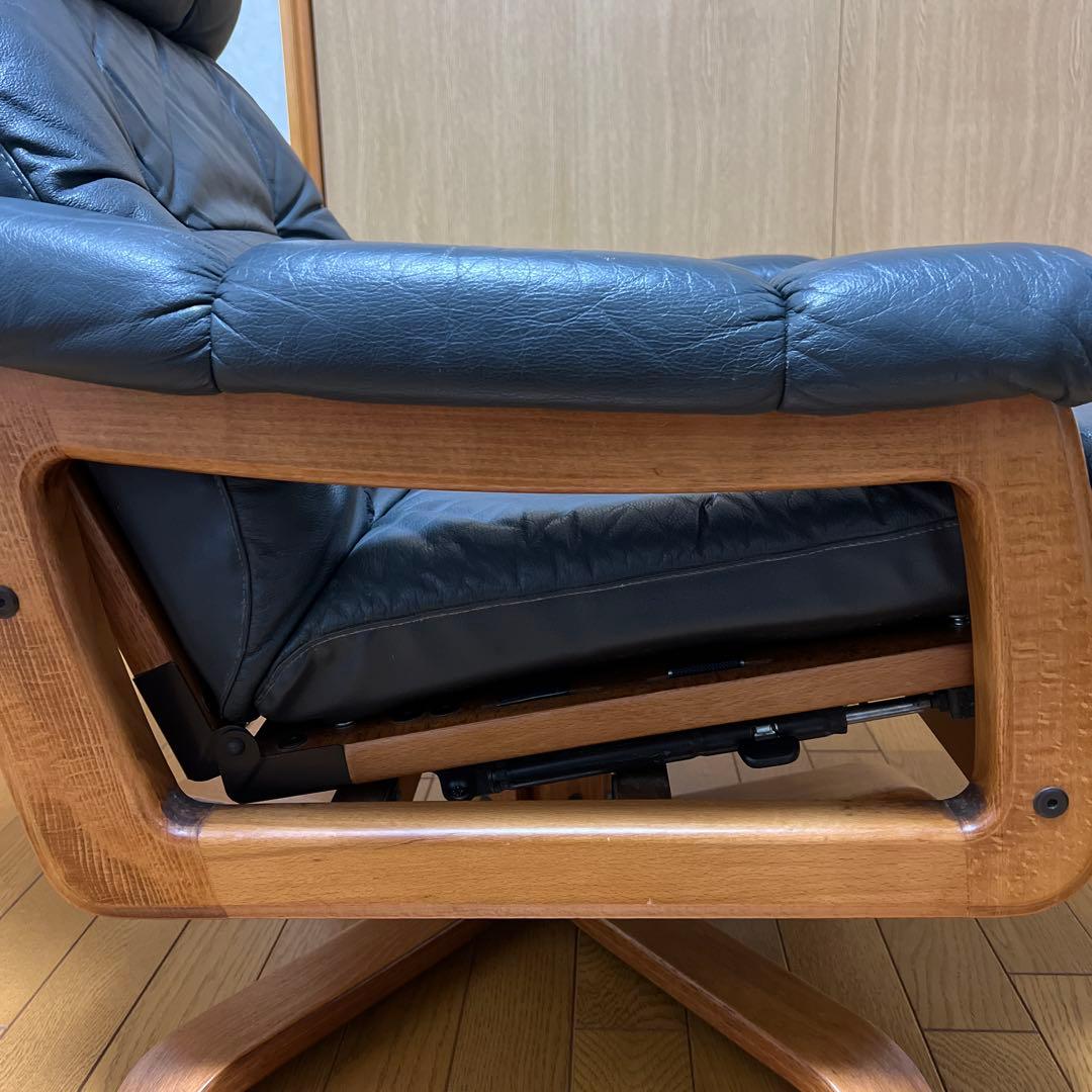 冨士ファニチア FUJI FURNITUREリクライニングチェア 本革