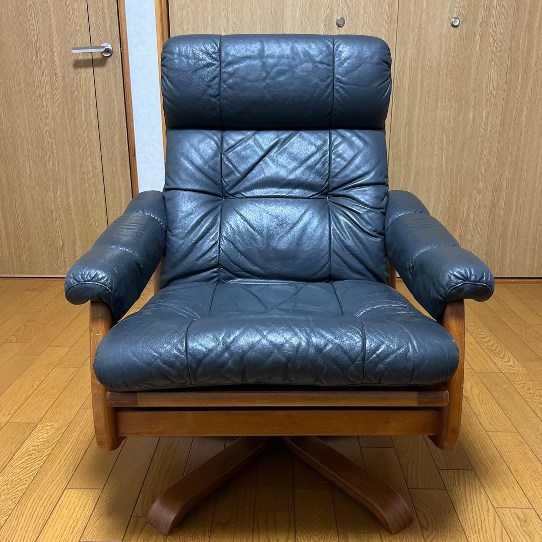 冨士ファニチア FUJI FURNITUREリクライニングチェア 本革
