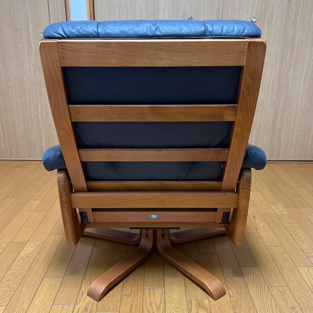 冨士ファニチア FUJI FURNITUREリクライニングチェア 本革