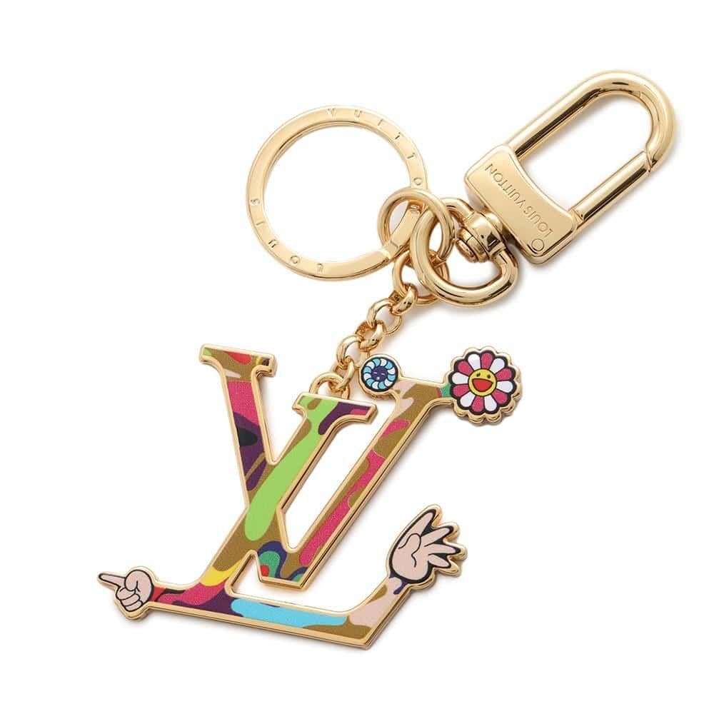 ルイヴィトン キーホルダー LVアイコニック M02468 村上隆 キーリング