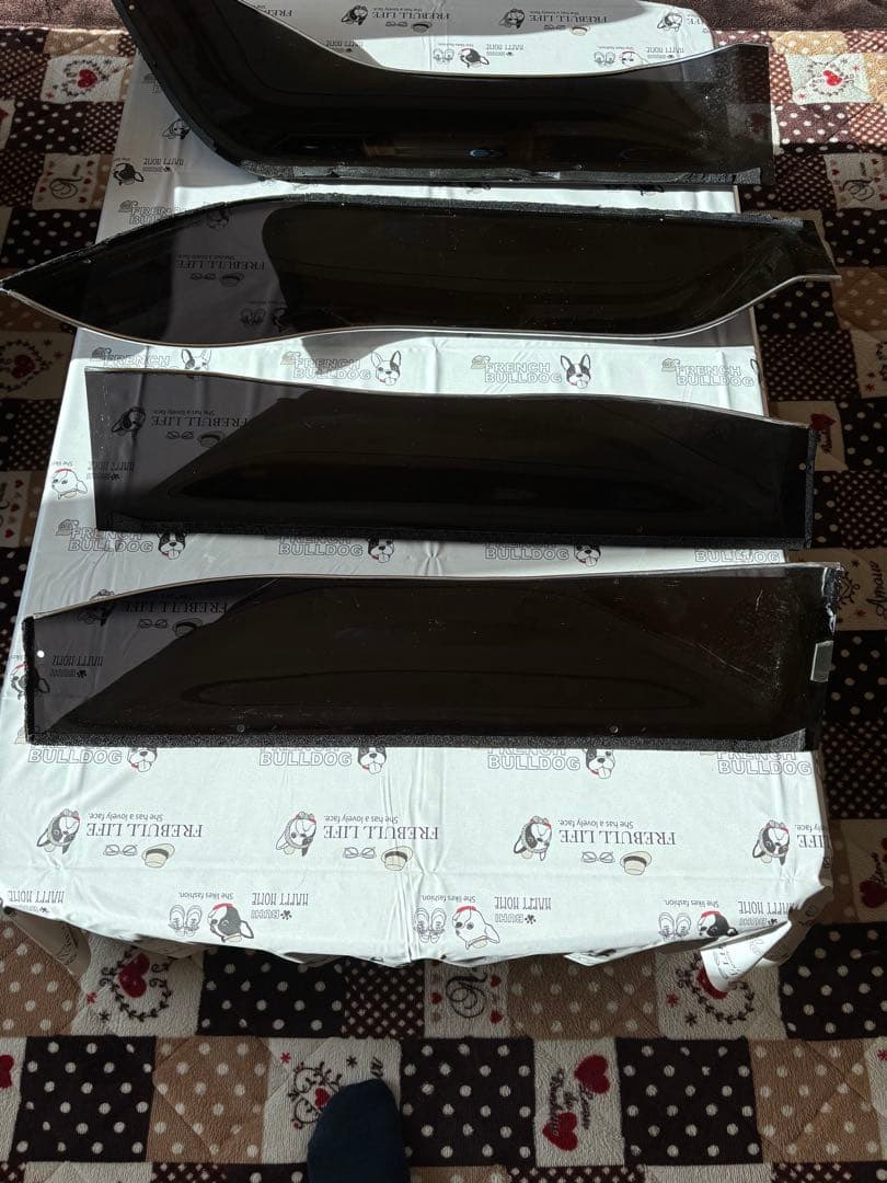 OXバイザー スモーク 4点セット　ノークレームで割引、部品欠品のため値下中