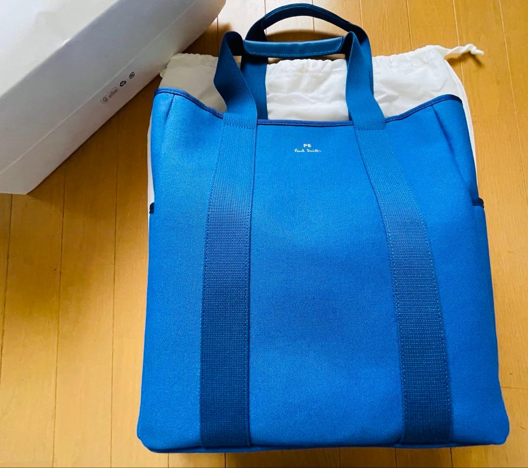 Paul Smithコアオーガニックコットン トートバッグ M ブルー