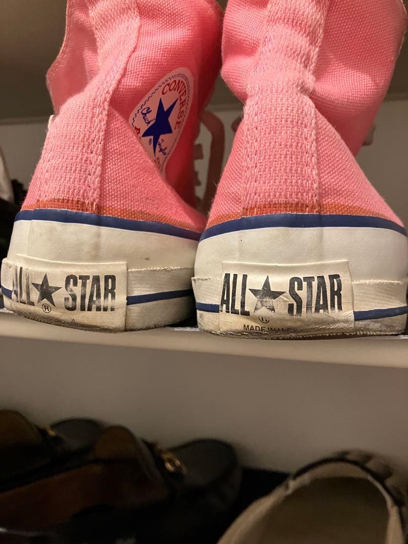 80s コンバースオールスター　オリジナル　ピンク　サイズ10 USA製　ハイ