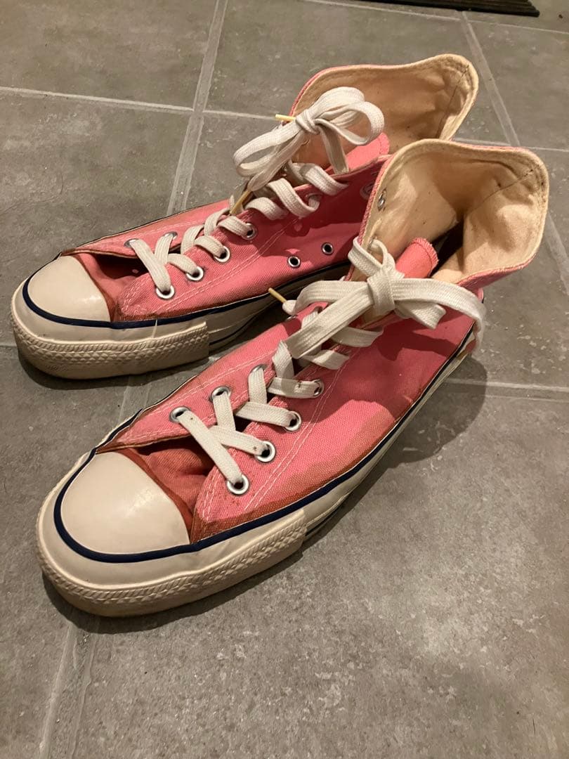 80s コンバースオールスター　オリジナル　ピンク　サイズ10 USA製　ハイ