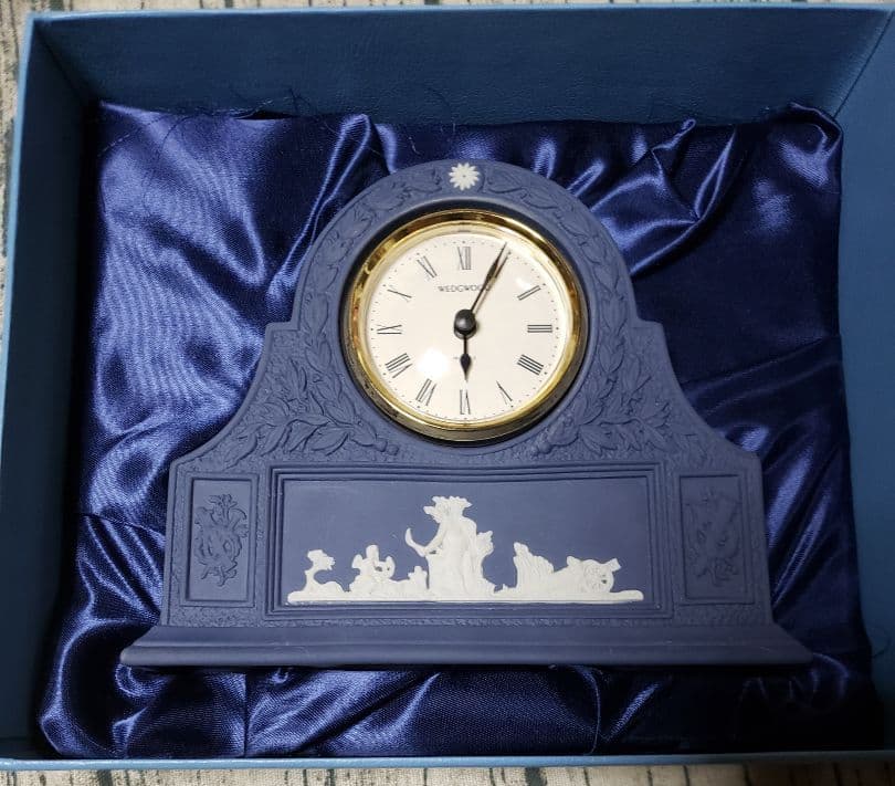 　ウェッジウッド　置時計　時計交換済み