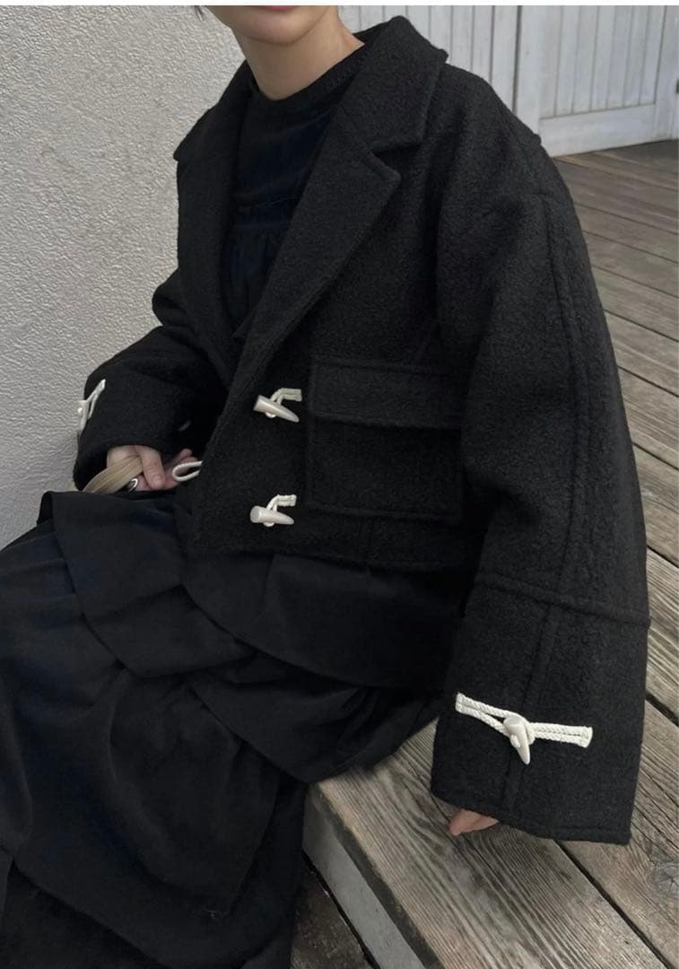 【willfuly】toggle construct sleeve coat