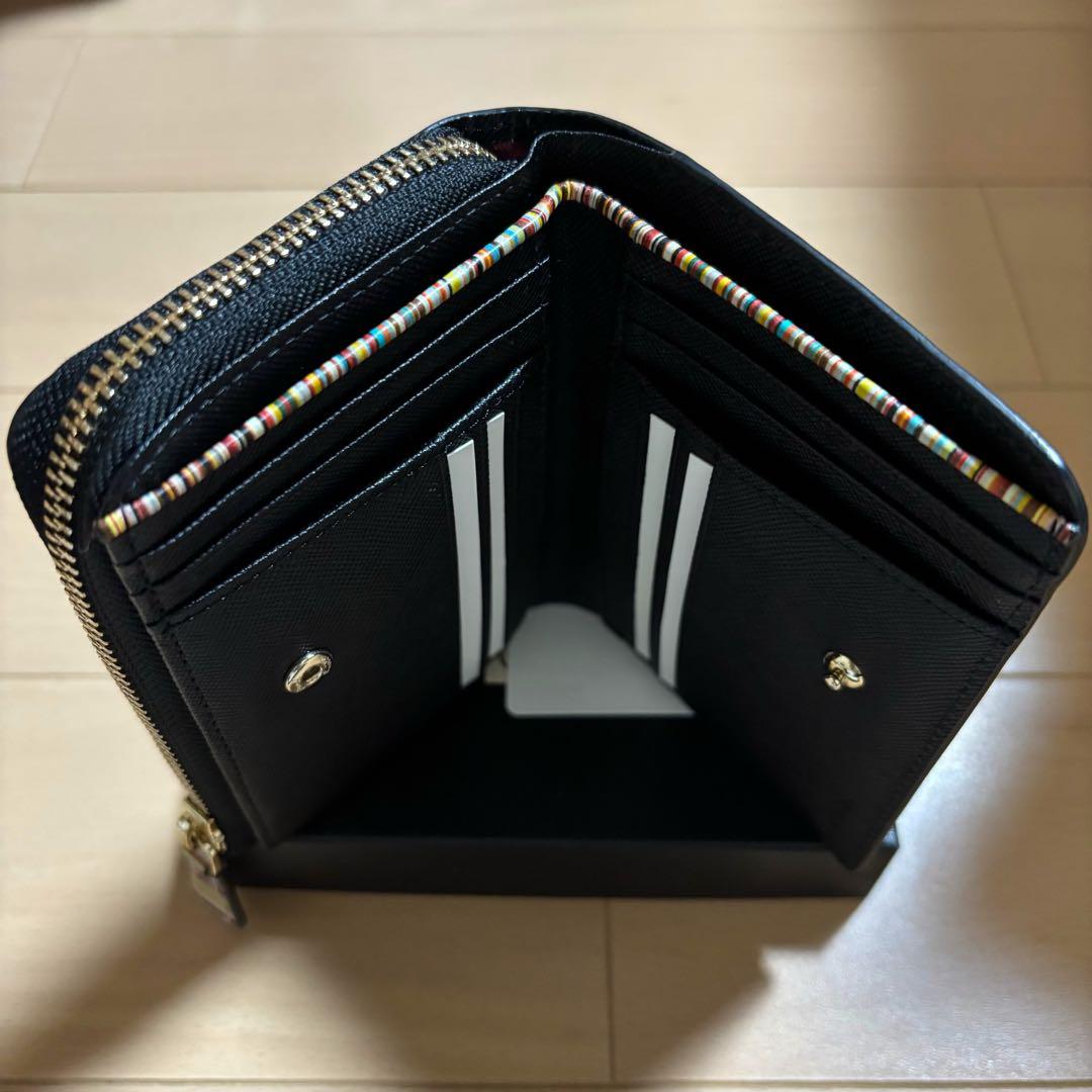 Paul Smith 超激レア　ジップストローグレイン　二つ折り財布　黒