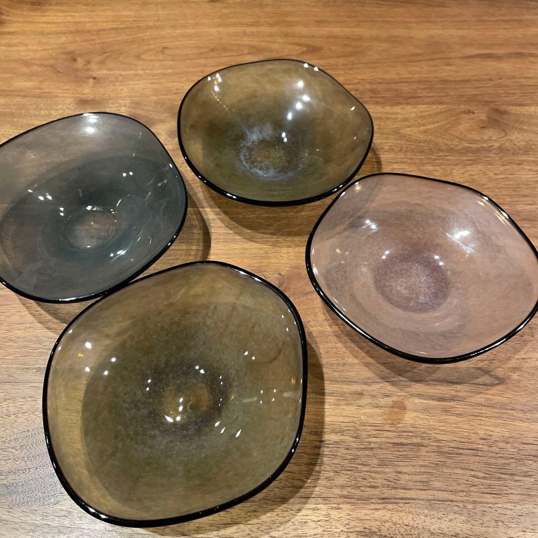 美品　Frescoガラス bowl ボウル 4個セット SS サイズ