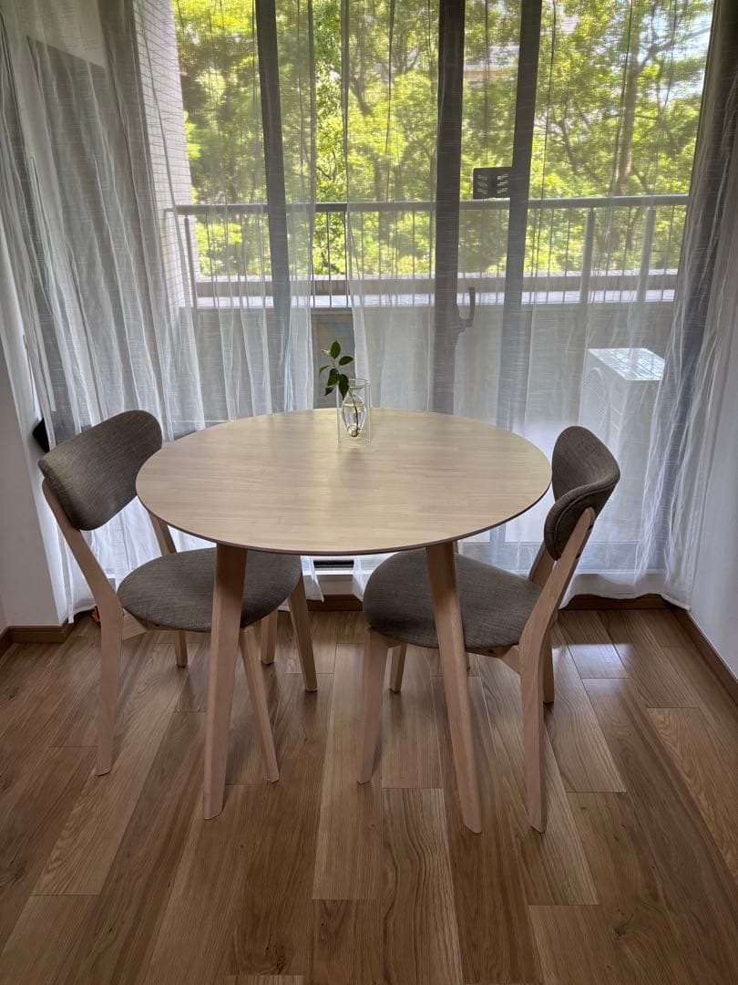 ダイニングテーブル　ラウンド　丸　90 ホワイト