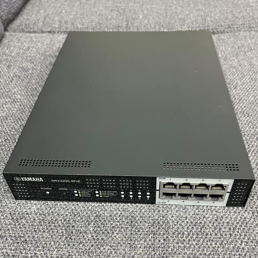 SWX2200-8PoE スマートL2 スイッチ 中古美品 2台まとめ