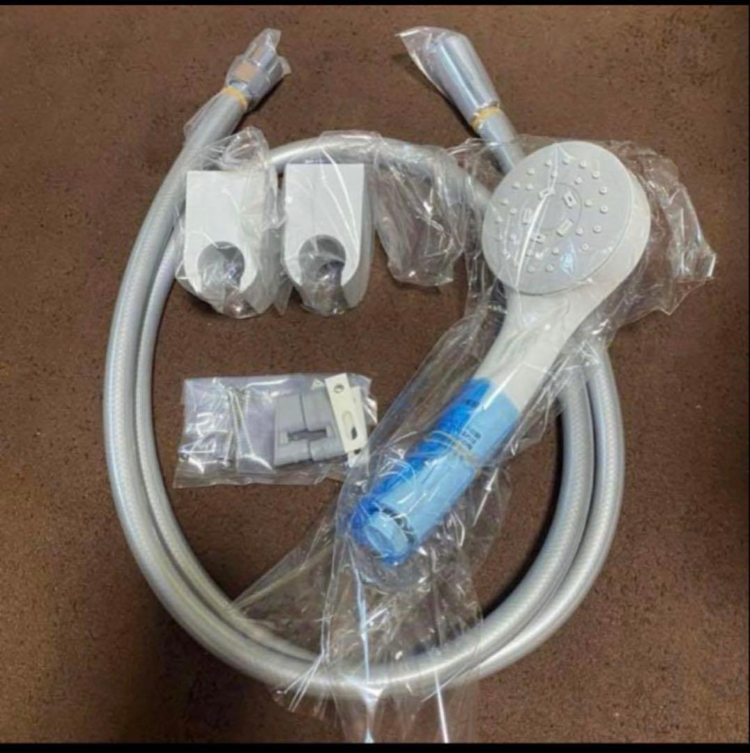 未使用 シャワーヘッド ホワイト ブルー