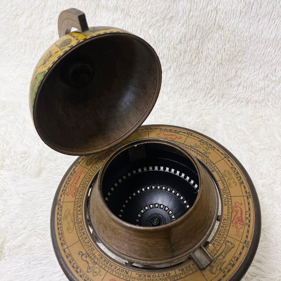 イタリアン 黄道十二宮 ヴィンテージ アンティーク 地球儀 木製 レア 希少