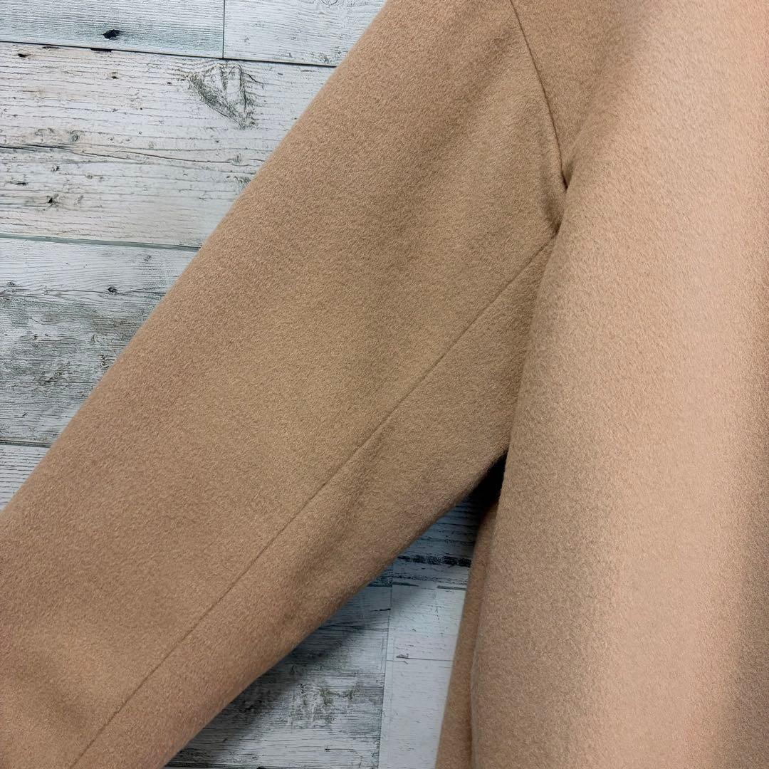 ☆未使用☆ナラカミーチェ　クルーネックコート　Ｉラインシルエット　ベージュ