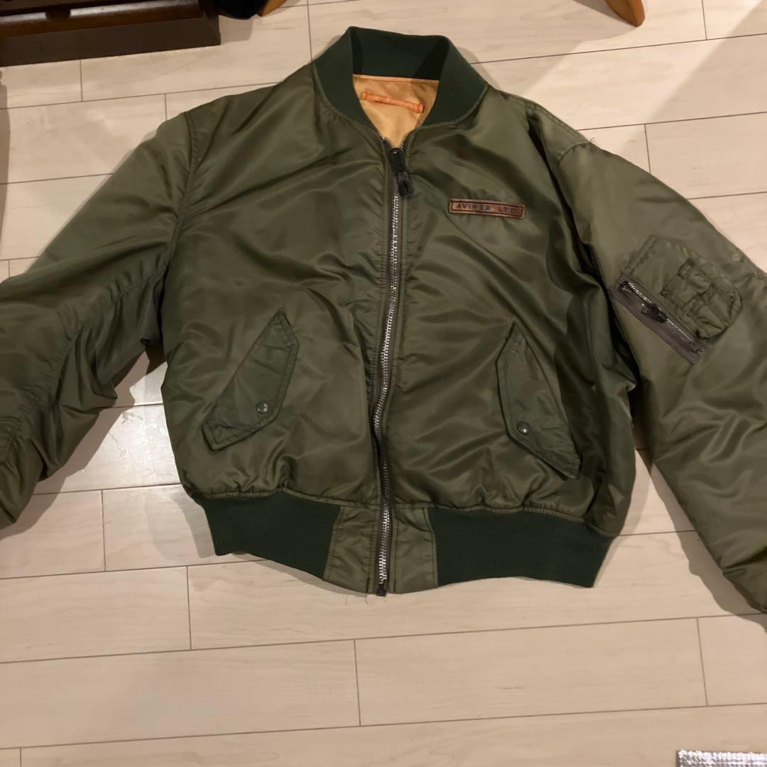 かしょうAVIREX MA-1ジャケット オリーブグリーン
