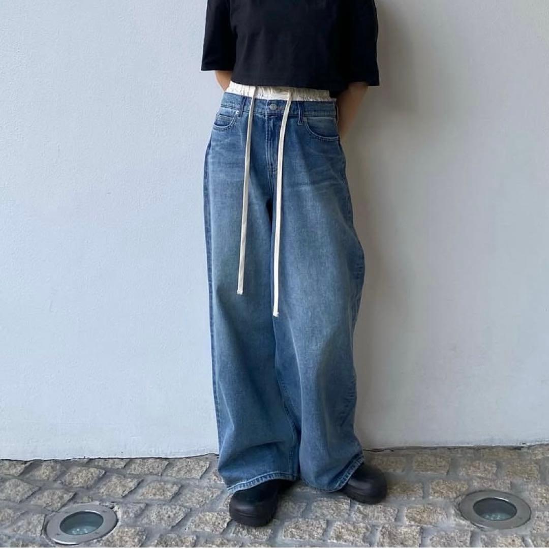 お値下げ中！TODAYFUL Layered Waist Denim