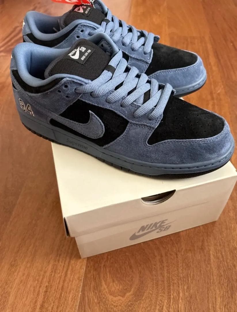 靴 supreme Nike SB Dunk Low QS 94 OceanFog