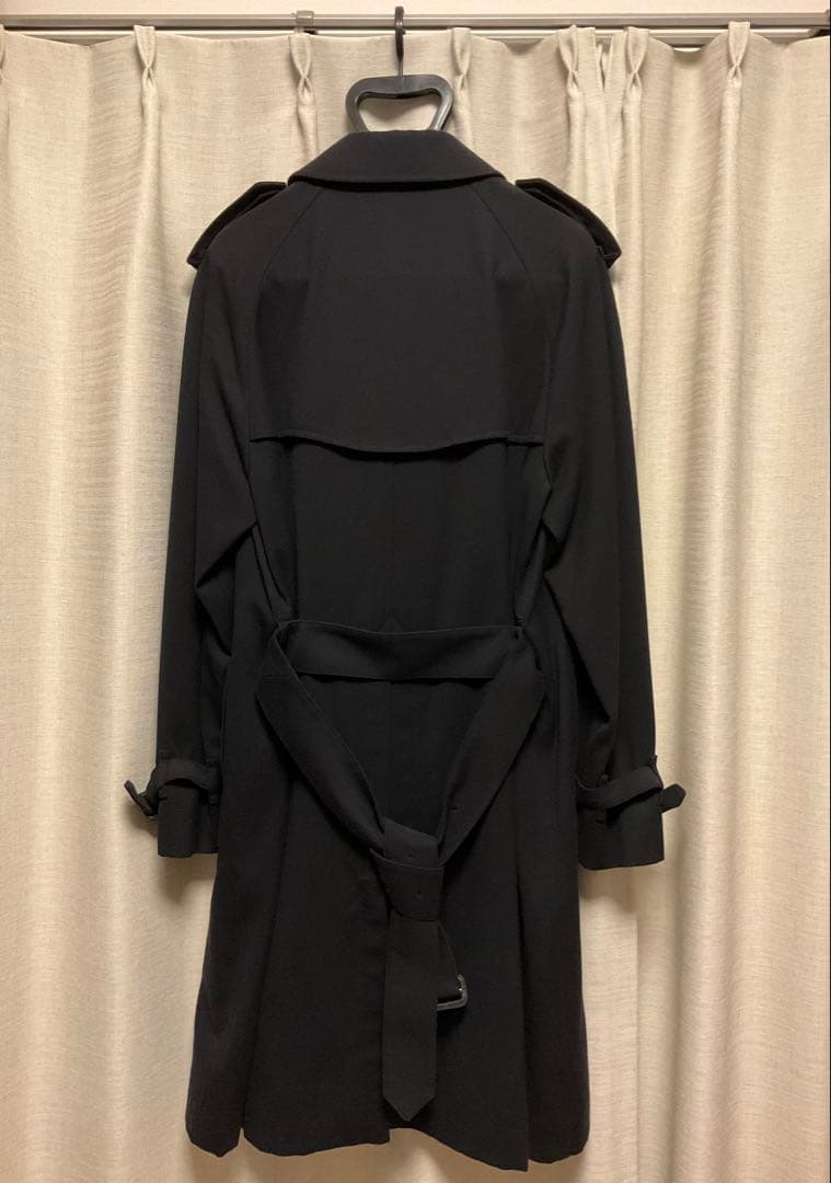 UNITED ARROWS コットン ウール トレンチコート ネイビー 日本製